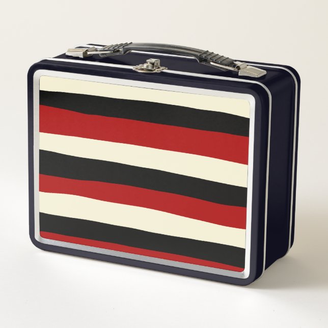 Bandas desiguales - Rojo y Crema (Anverso)