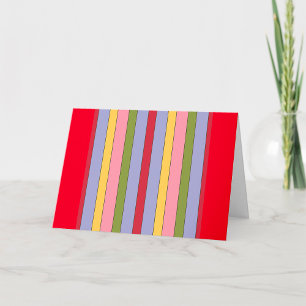 Bandas en negrita Colorful Lines Tarjetas de felic