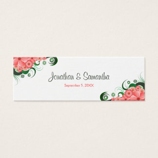 Bandas Favor de Boda o Favor del Hibiscus Rosado F
