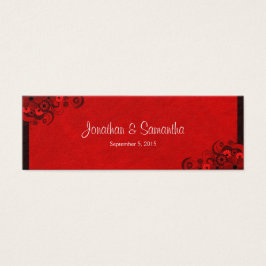 Bandas favoritas de boda gótica floral oscuro rojo