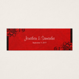 Bandas favoritas de boda gótica floral oscuro rojo