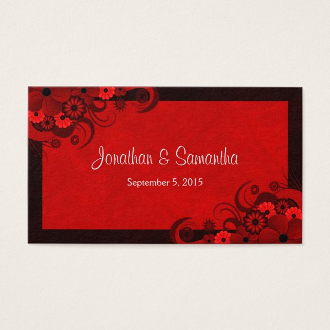 Bandas favoritas de boda gótica gótica floral oscu (Frente)