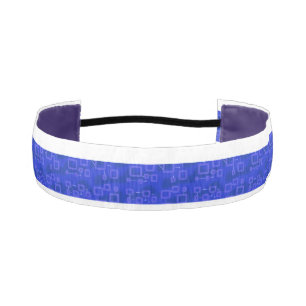 Bandas geométricas azules de moda