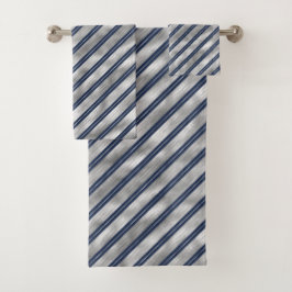 Bandas glosadas azules y grises