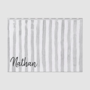 Bandas grises de papel de tejidos