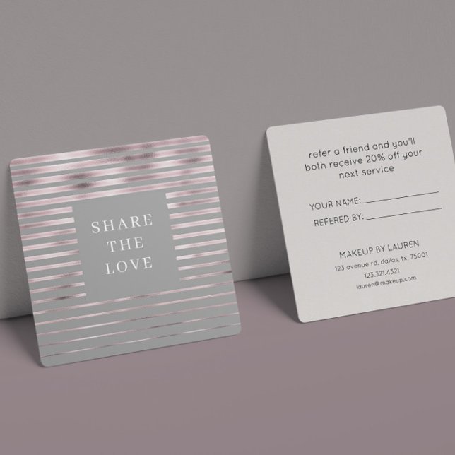 Bandas metálicas Rosa Tarjeta de Lealtad Moderna G (Subido por el creador)