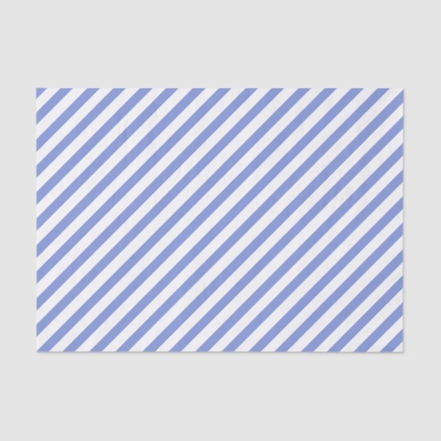 Bandas náuticas azules y blancas - Papel de tejido (Anverso)