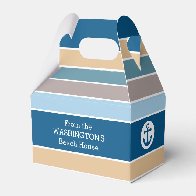 Bandas náuticas personalizados cajas de favor (Front Side)