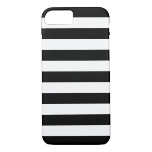 Bandas negrita funda iPhone negro y blanco 7