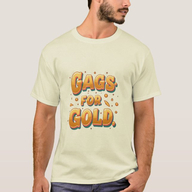 Bandas para camiseta de oro - Diseño divertidísimo (Anverso)