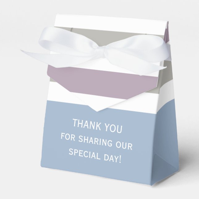 Bandas Patrón personalizado cajas de preferencia (Front Side)