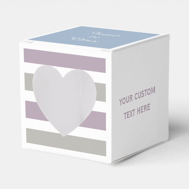 Bandas Patrón personalizado cajas de preferencia (Anverso)