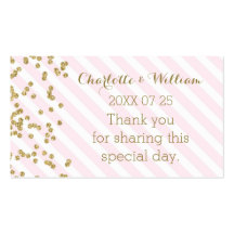 Bandas rosadas de confetti dorado Bandas favoritas