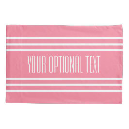 Bandas rosadas personalizado fundas de almohada de