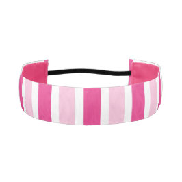 Bandas rosadas y blancas