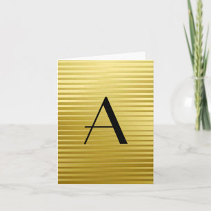 Bandas satinadas de oro de Monograma Art Deco