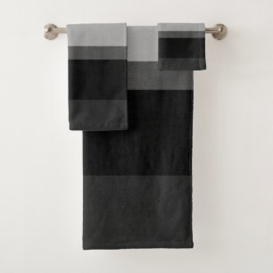 Bandas sofisticadas en negro y gris, audaz elegant
