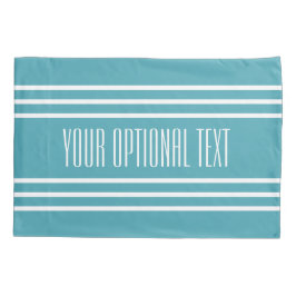 Bandas turquesas personalizados fundas de almohada