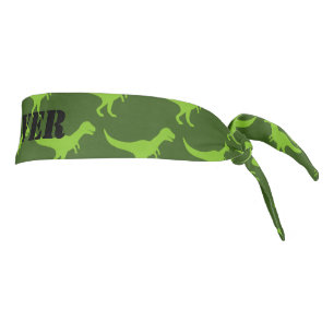 Bandas verdes para la impresión de dinosaurios t-