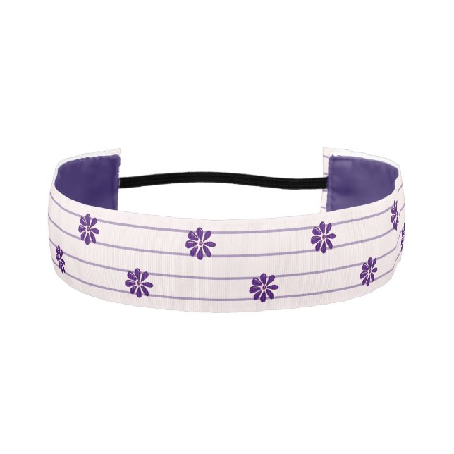 Bandas violetas y Rubor y flores moradas (Anverso)