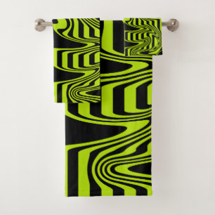 Bandas y Swirls - Lime Green y Black