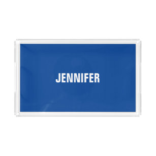 Bandeja Acrílica azul minimalista profesional moderno añadir tu nom