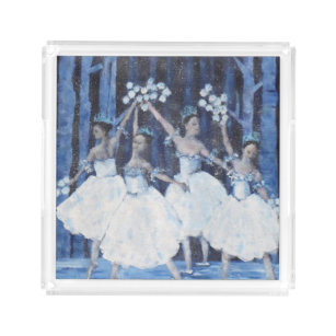 Bandeja Acrílica Baile de los copos de nieve Ballet de los Nutridor