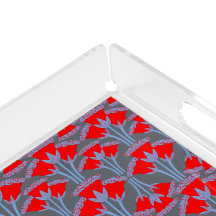 Bandeja Acrílica Campanilla Roja