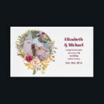 Bandeja Acrílica Regalo de aniversario de Boda fotográfico cualquie<br><div class="desc">Elegante regalo fotográfico para padres, amigos, colegas, familia, abuelos en su aniversario boda. Puedes regalar esto para cualquier boda de aniversario incluyendo plata, oro, rubí, esmeralda, zafiro, diamante. Añade una foto de la pareja feliz cuando se casaron o como están ahora o cuando se conocieron. Añada sus nombres, la fecha...</div>