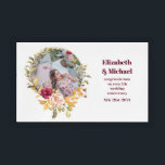 Bandeja Acrílica Regalo de aniversario de Boda fotográfico cualquie<br><div class="desc">Elegante regalo fotográfico para padres, amigos, colegas, familia, abuelos en su aniversario boda. Puedes regalar esto para cualquier boda de aniversario incluyendo plata, oro, rubí, esmeralda, zafiro, diamante. Añade una foto de la pareja feliz cuando se casaron o como están ahora o cuando se conocieron. Añada sus nombres, la fecha...</div>