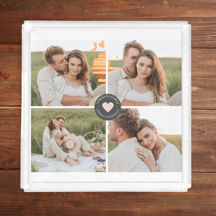 Bandeja Acrílica Regalo de fotografía familiar personalizada de Col