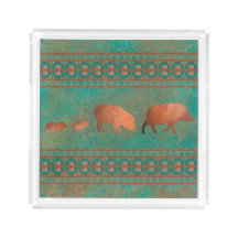 Verde azulado de cobre de la familia Javelina Cute