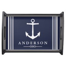 Banda azul y blanca de la Marina de Ancla Náutica