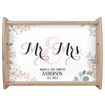 Botánico Sr. y Sra. Boda Personalizada Gift