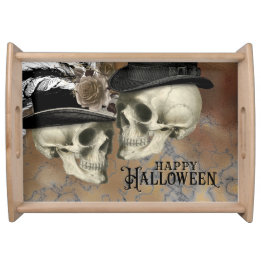 Bandeja Calaveras góticas en Gorras Vintage Halloween