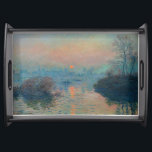 Bandeja Claude Monet - Atardecer en el Sena en Lavacourt<br><div class="desc">Atardecer en el Sena en Lavacourt,  Efecto Invierno / Soleil couchant sur la Seine a Lavacourt,  effet d'hiver - Claude Monet,  Petróleo en lienzo,  1880</div>