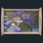 Bandeja Claude Monet Water Lilies Agapanthus<br><div class="desc">El Water Lilies y Agapanthus de Claude Monet - Water Lilies y Agapanthus de Claude Monet es un maravilloso cuadro impresionista de uno de los artistas maestros de las flores de todos los tiempos. El jardín acuático está vivo con color y emoción, a medida que el Agapanthus morado fluye de...</div>