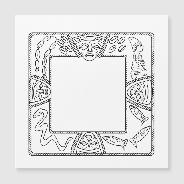 Bandeja de la adivinación de Opon Ifa Yoruba (Anverso)