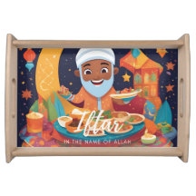 Bandeja de servicio de Iftar