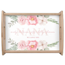 Bandeja de servicio floral personalizada Nana