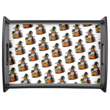 Bandeja de servicio para Gnome de Halloween