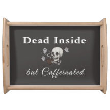 Dead Inside But Caffeinated – Halloween Pillow