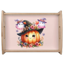 Diseño de Halloween de fantasmas y calabaza