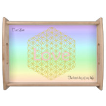 elegant and modern flower of life love