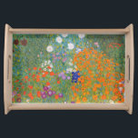 Bandeja Gustav Klimt Flor Jardín Naturaleza<br><div class="desc">Un bonito cuadro del jardín,  un cuadro clásico de Gustav Klimt,  llamado Cottage Garden,  o Bauergarten,  1907,  que se encuentra cerca de un jardín de flores,  un cuadro de flores de colores.</div>