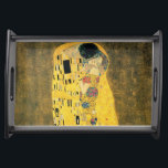 Bandeja GUSTAVO KLIMT - El beso 1907<br><div class="desc">GUSTAVO KLIMT - El beso 1907
Efecto metalizado del aceite y de oro en lona</div>