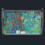 Bandeja Jardín de granja con girasoles, Gustav Klimt<br><div class="desc">Gustav Klimt (14 de julio de 1862 - 6 de febrero de 1918) era un pintor simbolista austríaco y uno de los miembros más destacados del movimiento secesión de Viena. Klimt es conocido por sus pinturas, murales, bocetos y otros objetos artísticos. Además de sus obras figurativas, que incluyen alegorías y...</div>