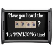 Bandeja Mahjong con noticias en mosaicos direccion