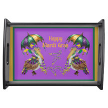 Mardi Gras pelican Festive party