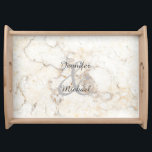 Bandeja Moderno y elegante boda de novios de mármol blanco<br><div class="desc">Moderno y elegante boda de novios de mármol blanco Serving Tray.
Puede agregar sus propios nombres para personalizar.</div>